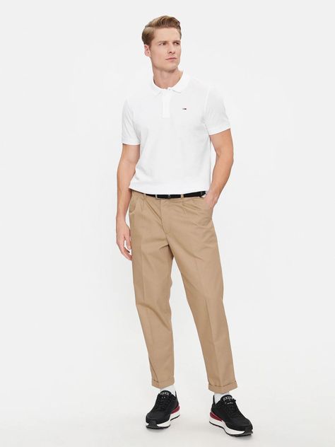 POLO SOLID SLIM FIT BLANCO TOMMY JEANS-1