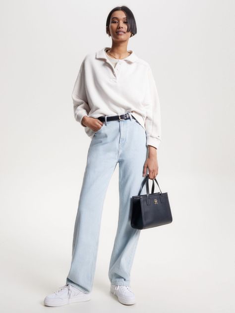 Tote City Summer Monogram Azul Tommy Hilfiger-1