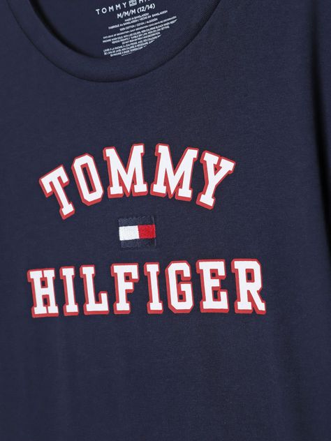 Polera De Niño Varsity Con Logo Azul Tommy Hilfiger-2