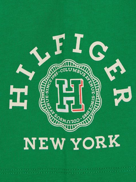 Shorts De Algodón Con Logo Verde Tommy Hilfiger-5
