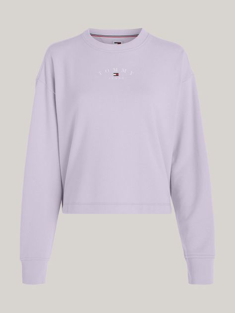 Polerón Relaxed Essential Logo Lila Tommy Jeans-4