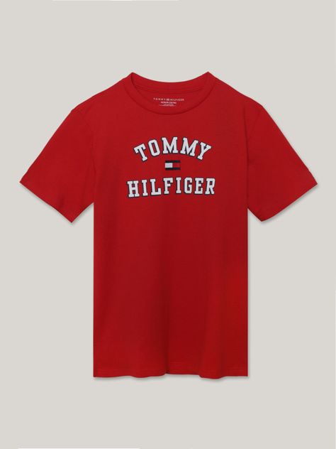 Polera De Niño Varsity Con Logo Rojo Tommy Hilfiger-0