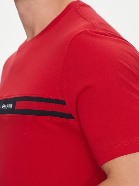 Polera Chest Insert Logo Rojo XLD Tommy Hilfiger-4