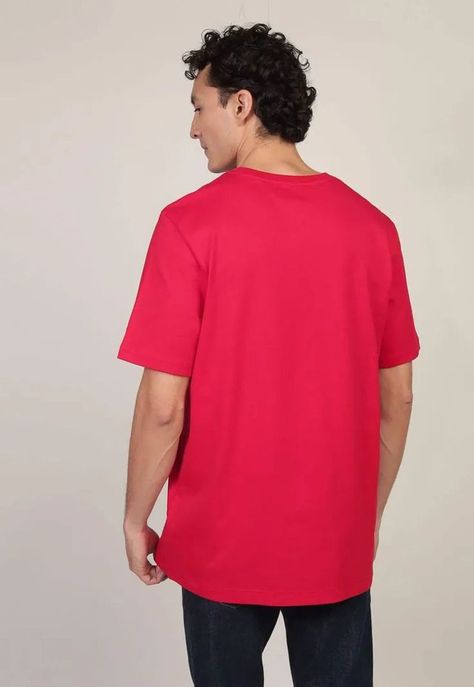 Polera Con Logo Tonal Rojo Tommy Hilfiger-2