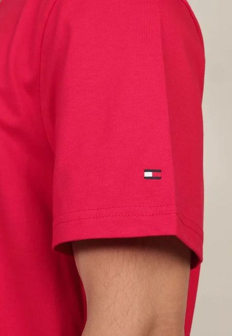 Polera Con Logo Tonal Rojo Tommy Hilfiger-4