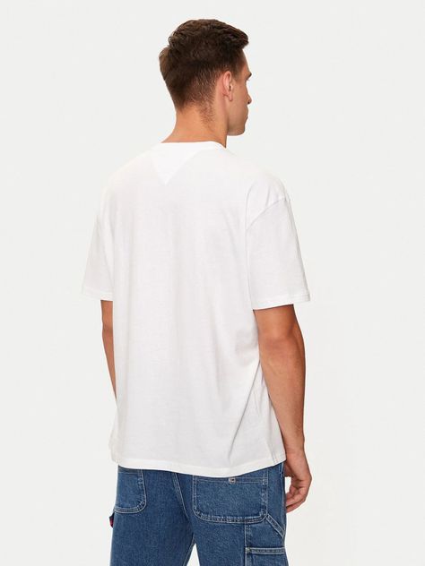Polera Regular Fit Con Logo Bordado Blanco Tommy Jeans-2