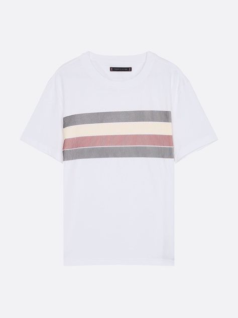 Polera Shadow Global Stripe Blanco Tommy Hilfiger-4