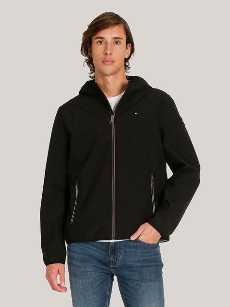 Chaqueta Hoodie Softshell Negro Tommy Hilfiger-0