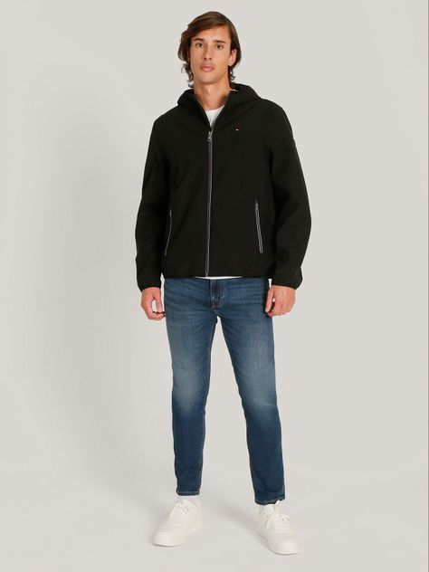 Chaqueta Hoodie Softshell Negro Tommy Hilfiger-1