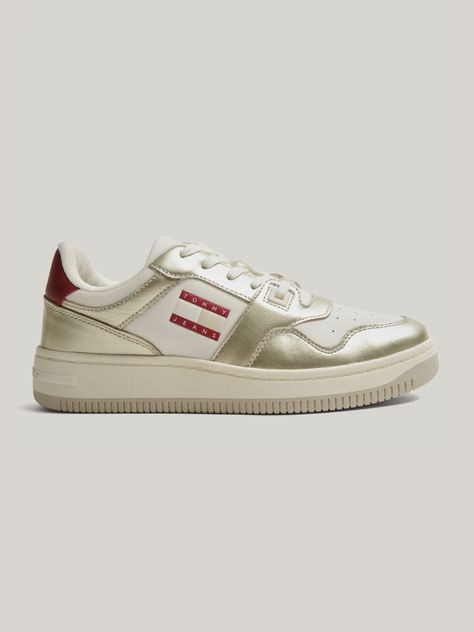 Zapatillas Retro De Cuero Multicolor Tommy Hilfiger-4