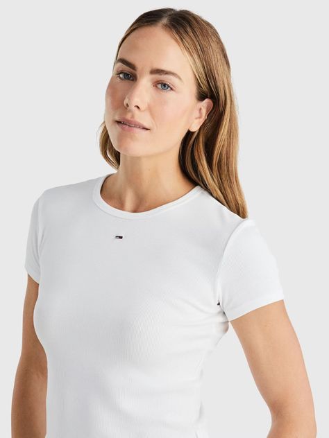 Polera Essential Con Logo Blanco Tommy Jeans-3
