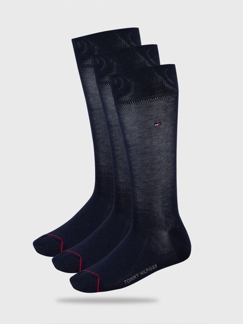 Pack 3 Calcetines Clásicos Celeste Tommy Hilfiger-0