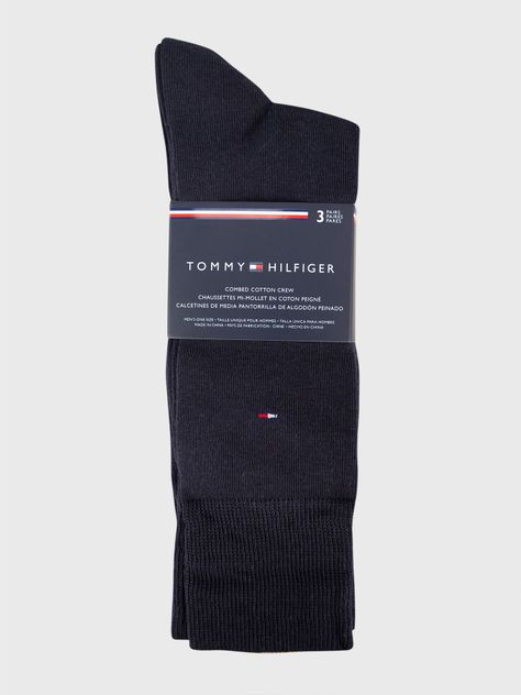 Pack 3 Calcetines Clásicos Celeste Tommy Hilfiger-1