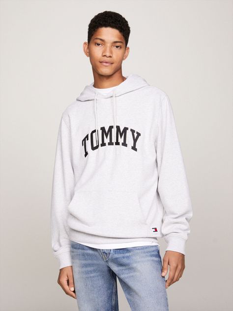 Polerón Hoodie Ny Varsity  Gris Tommy Hilfiger-0