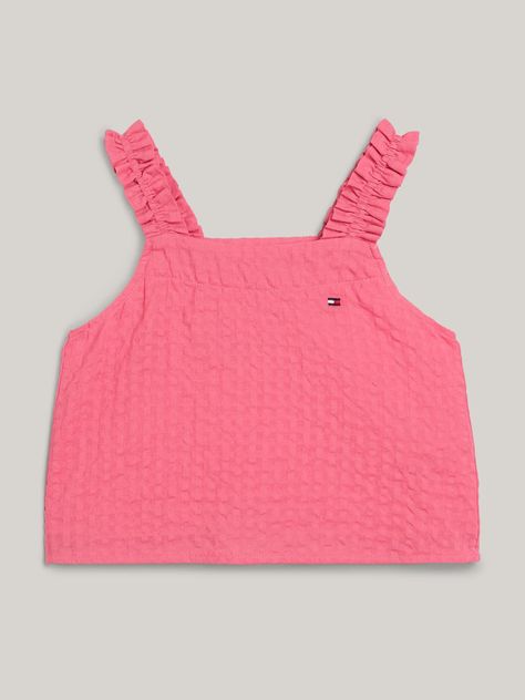 Blusa Con Tirantes Cuadros Vichy Rosado Tommy Hilfiger-4