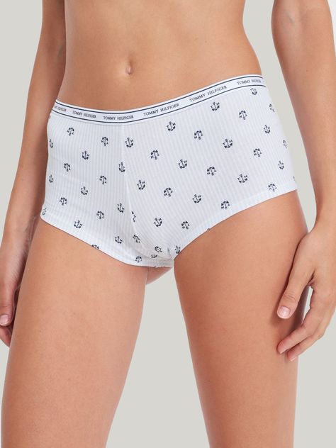 Calzón Boyshort Con Logo Blanco Tommy Hilfiger-0
