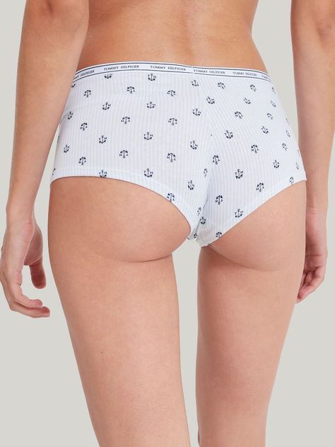 Calzón Boyshort Con Logo Blanco Tommy Hilfiger-1