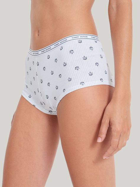 Calzón Boyshort Con Logo Blanco Tommy Hilfiger-2