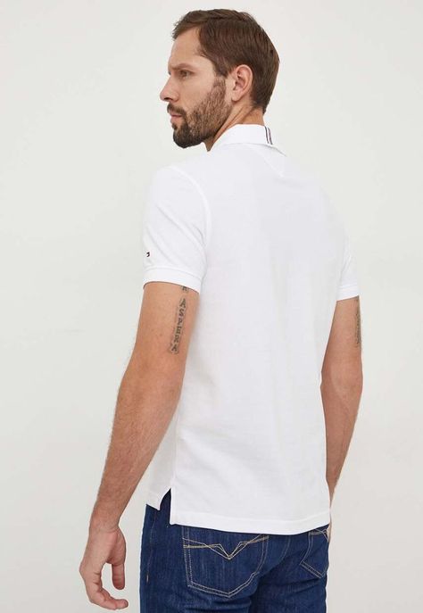 POLO GRAPHIC CHEST LOGO BLANCO TOMMY HILFIGER-1