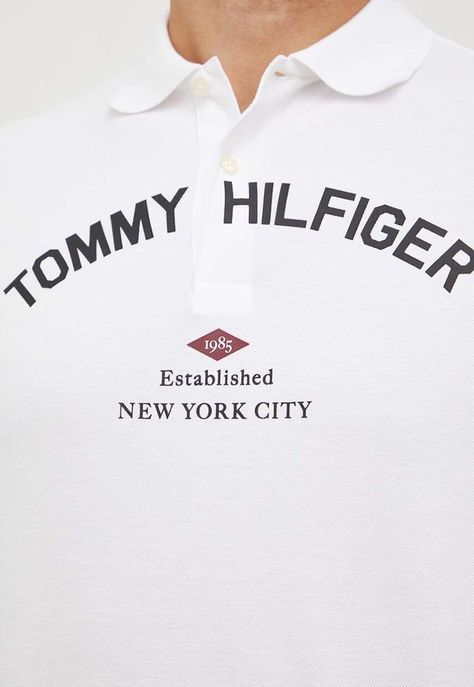POLO GRAPHIC CHEST LOGO BLANCO TOMMY HILFIGER-3