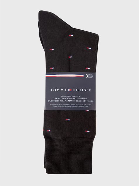 Pack De 3 Calcetines Essential Negro Tommy Hilfiger-1