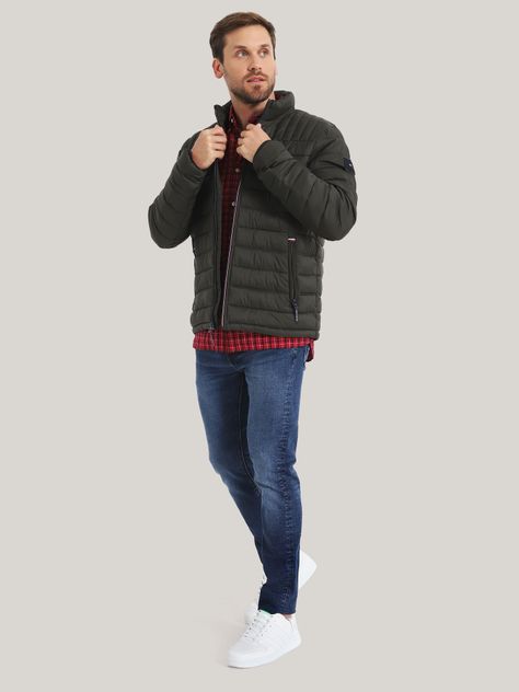 Parka Weight Quilted Verde Tommy Hilfiger-1
