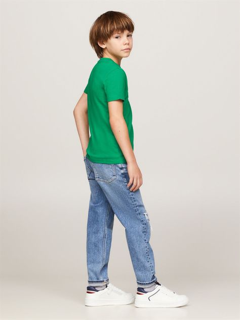 Polera Logo Script Verde Tommy Hilfiger-2