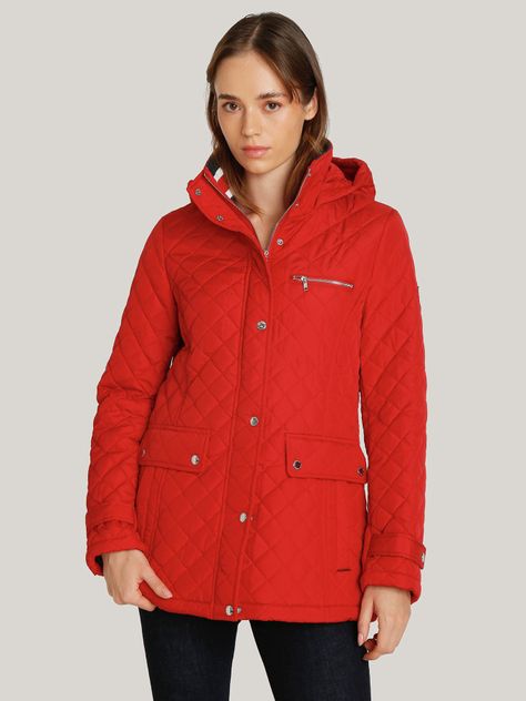 Parka Quilted acolchada 417 Rojo Tommy Hilfiger-0