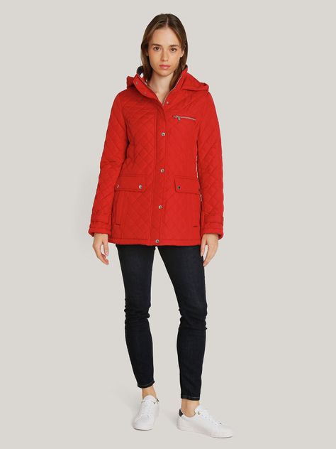 Parka Quilted acolchada 417 Rojo Tommy Hilfiger-1