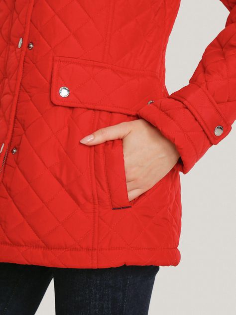Parka Quilted acolchada 417 Rojo Tommy Hilfiger-4