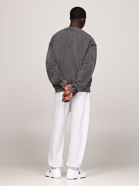 Polerón Relaxed Varsity Lavado Gris Tommy Hilfiger-2