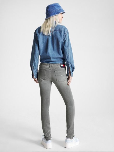 Jeans Sophie Corte Bajo Skinny Fit Gris Tommy Jeans-2