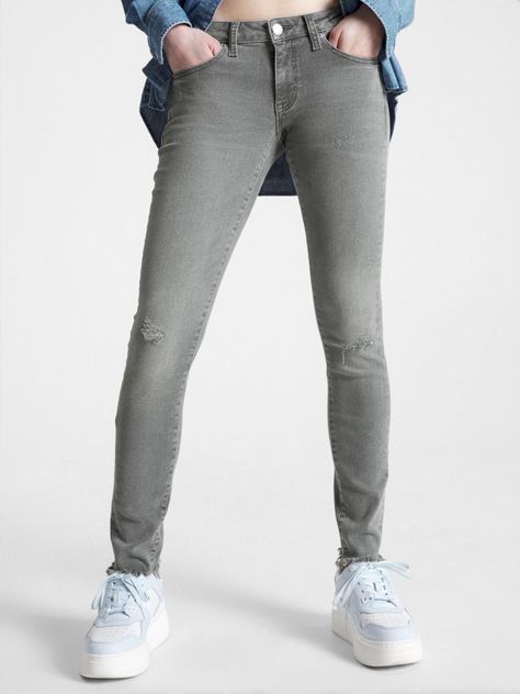 Jeans Sophie Corte Bajo Skinny Fit Gris Tommy Jeans-1