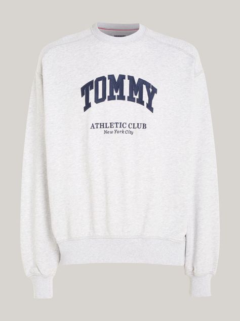 Polerón Relaxed Estilo Varsity Gris Tommy Jeans-4
