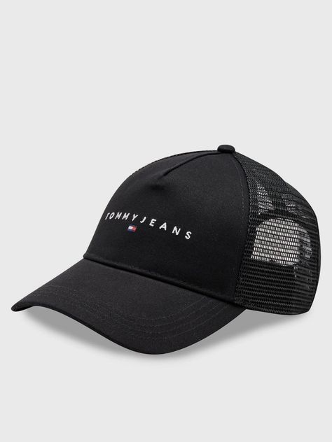 Jockey Trucker Con Malla Y Logo Negro Tommy Jeans-0