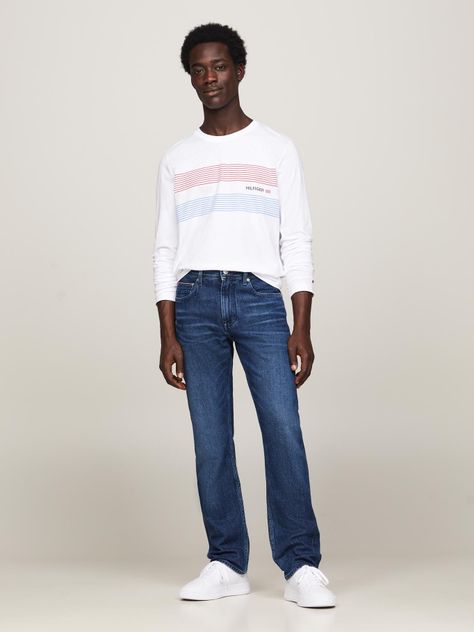 Polera Logo Chest 1985 Blanco Tommy Hilfiger-1