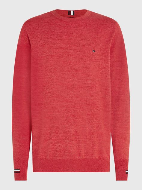 Sweater Mouline Striped  Rojo Tommy Hilfiger-4