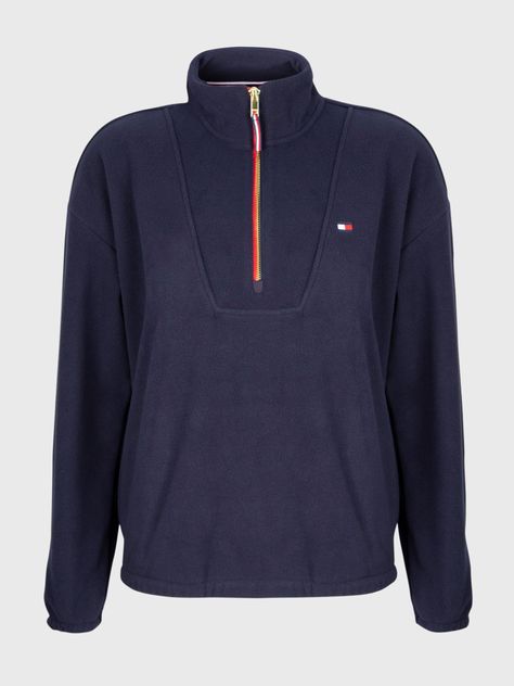 Polerón Half Zip Corporate Logo Azul Tommy Hilfiger-0