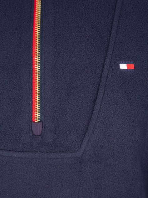 Polerón Half Zip Corporate Logo Azul Tommy Hilfiger-2