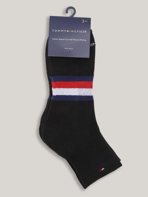Pack 3 Calcetines Sport Athletic Negro Tommy Hilfiger-1