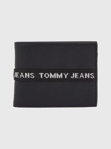 Billetera Essential Stripe Logo Negro Tommy Jeans-0