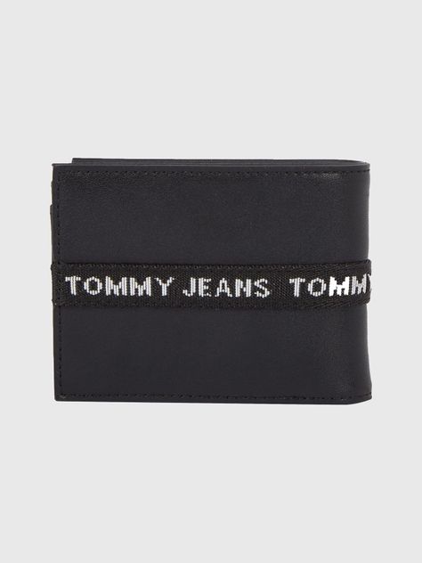 Billetera Essential Stripe Logo Negro Tommy Jeans-1
