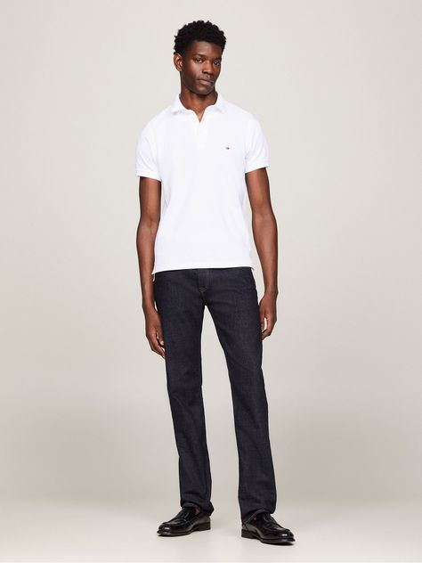 Polo Essential Slim Fit Blanco Tommy Hilfiger-1
