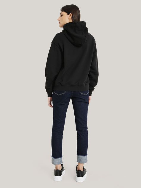 POLERÓN HOODIE LOGO MONOTYPE NEGRO TOMMY HILFIGER-2