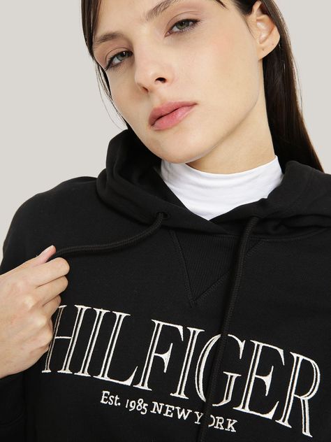 POLERÓN HOODIE LOGO MONOTYPE NEGRO TOMMY HILFIGER-3