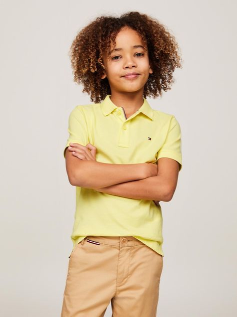 Polo Logo Flag Essential Amarillo Tommy Hilfiger-0