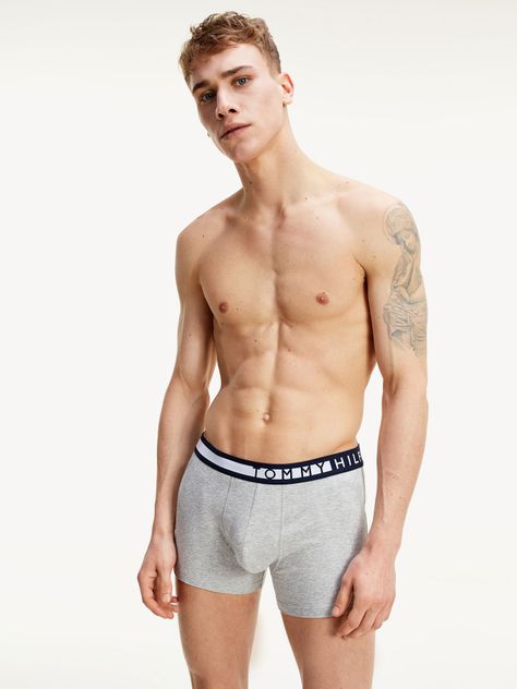 Pack De 3 Calzoncillos Trunk y Logo Negro Tommy Hilfiger-1