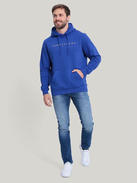 Polerón Hoodie Bordado Azul Tommy Hilfiger-1