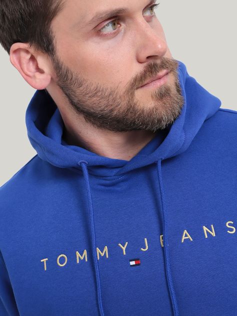 Polerón Hoodie Bordado Azul Tommy Hilfiger-3