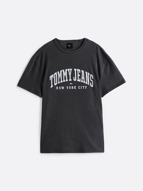 Polera Arc Varsit Logo Regular Fit Negro Tommy Hilfiger-4